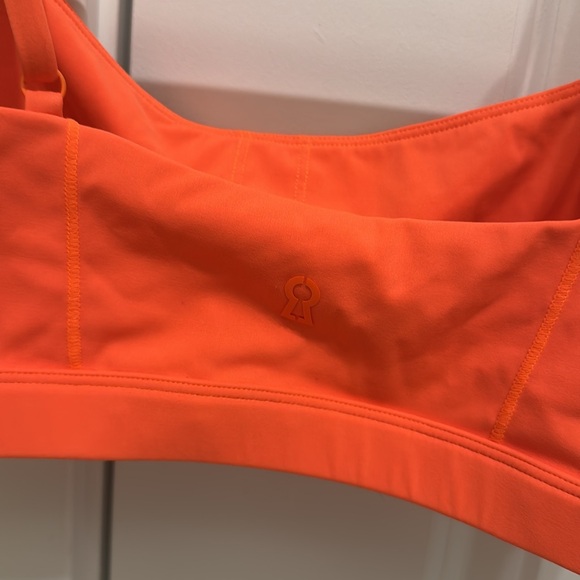 Cara Loren Active Wear Fluorescent Orange Strapped Bandeau Bra Small - Picture 7 of 8
